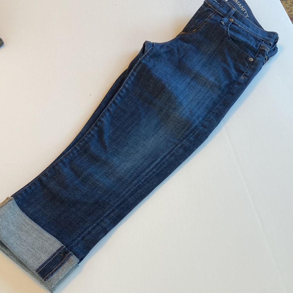 👖 Citizens of Humanity Crop Jeans Dark Wash Size 24 - Picture 2 of 13